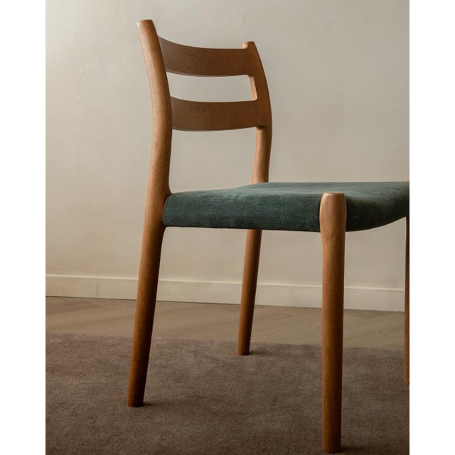 Vintage Danish Model 84 Dining Chairs in Oak by Niels Otto Møller for J.L. Møllers Møbelfabrik, 1960s, Set of 4 For Sale - Image 12 of 18