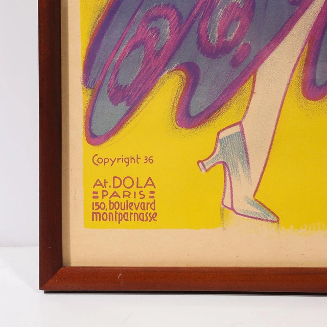Art Deco La Veuve Joyeuse 1936 Original French Operetta Poster by Georges Dola For Sale - Image 11 of 12