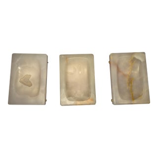 Alabaster or Onyx Stone Dishes Fd For Sale