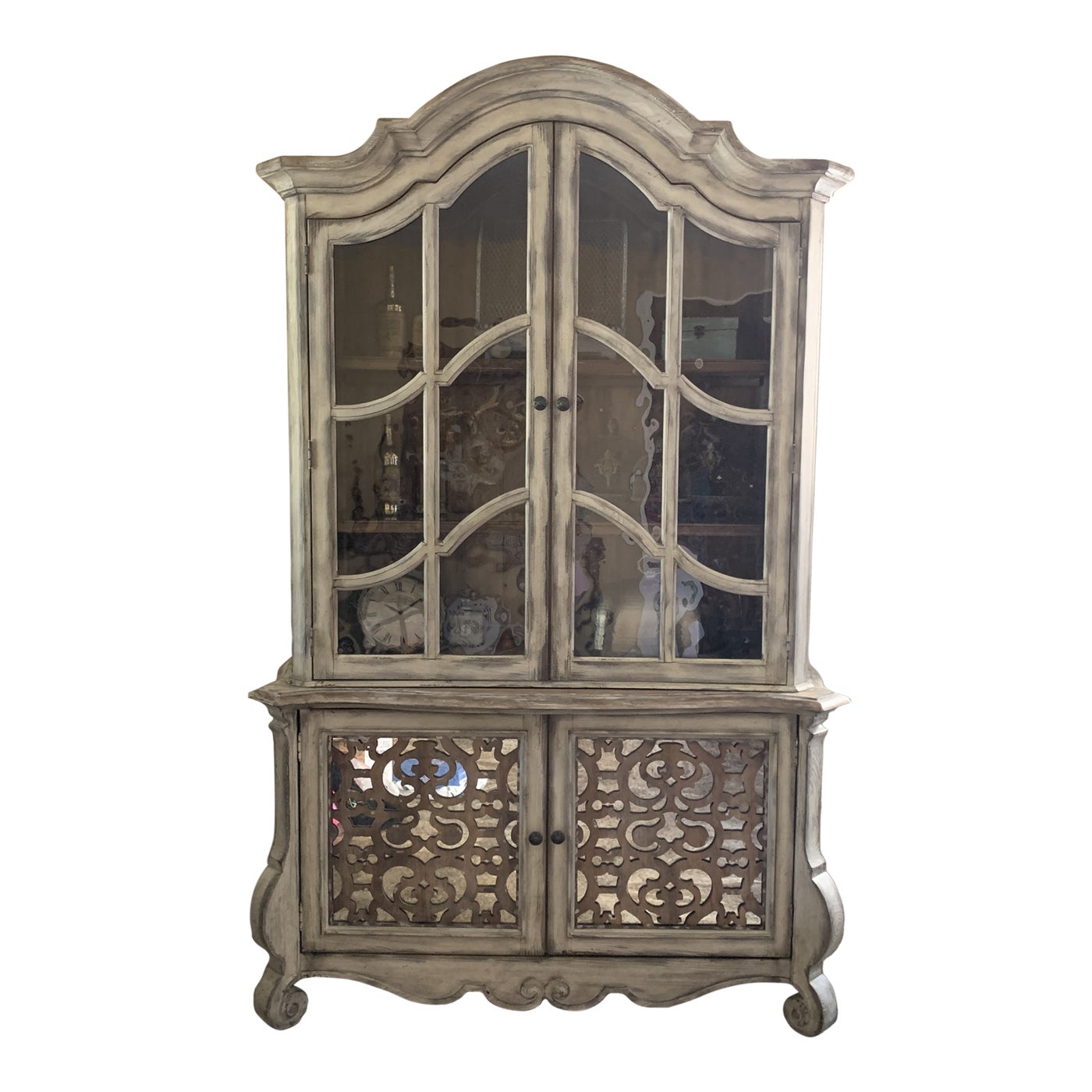European French Country Hooker Furniture Chatelet China Hutch