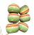 Vintage Set of 6 Colorful Wood Striped Napkins Rings For Sale - Image 4 of 4