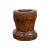 19th Century Rustic Teak Wood Mortar Urn, Antique Planter for Vintage Home Decor For Sale - Image 4 of 12