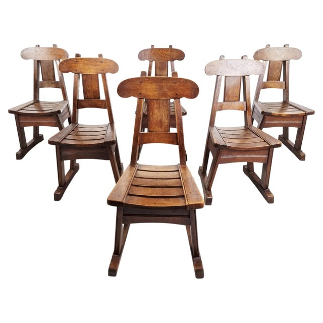 Vintage Brutalist Dining Chairs, 1960s, Set of 6 For Sale - Image 12 of 12