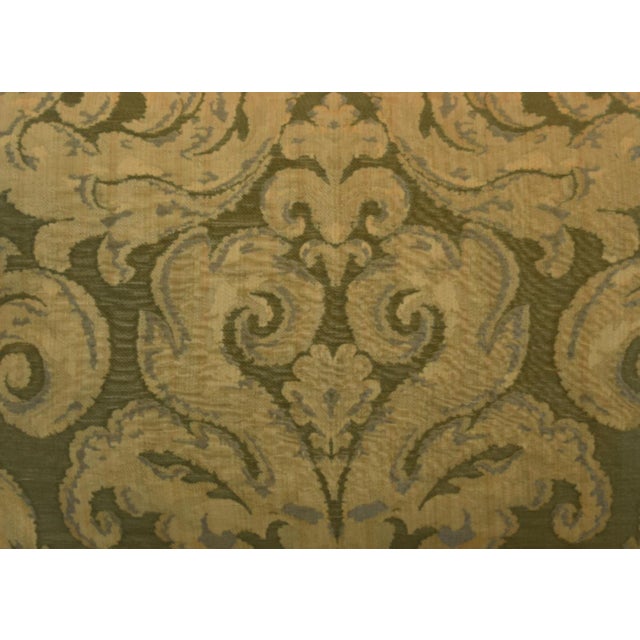 French Provincial Designer Italian Scalamandre Old World Weavers Botanical Feather/Down Pillow For Sale - Image 3 of 6