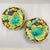 A set of two strawberry and grape leaf plates, from Samuel Alcock & Co, Burslem, Staffordshire, England, circa 1850. This...