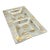 Vintage Mid Century Modern Georges Briard "Golden Butterflies" Glass Divided Serving Dish For Sale