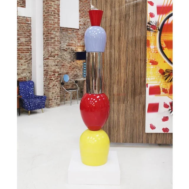 Alessandro Mendini, Contemporary Totem, 2000s, Colored Ceramic For Sale - Image 5 of 7