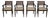 Set of 4 Baker Neoclassical Regency Armchairs For Sale