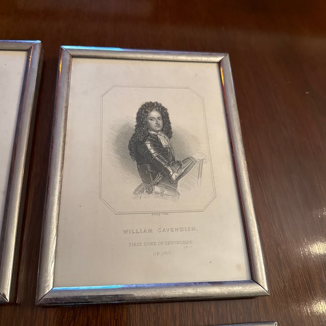 English Late 18th Century Noblemen Engravings Reproduction Prints - Set of 4 For Sale - Image 3 of 7