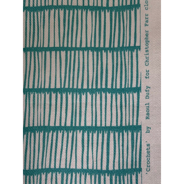 2020s Crochet Linen Fabric by Christopher Farr Cloth 1 1/2 Yards for Brochier Soieries For Sale - Image 5 of 6