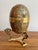 Large 1970s Brass and Enamel Floral Egg Box on Stand For Sale - Image 6 of 8