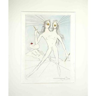 Salvador Dalì, Bicephale 89/95, 1968, Etching For Sale