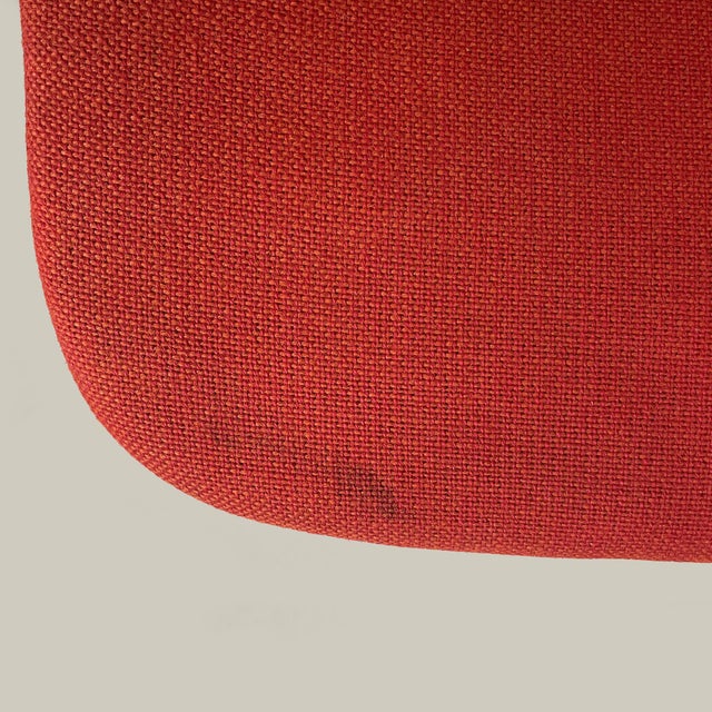 Italian Modern Red Fabric DSC Chairs by Giancarlo Piretti for Castelli, 1970s, Set of 4 For Sale - Image 9 of 18