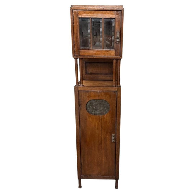 1950s Antique Tall Cabinet For Sale - Image 5 of 18