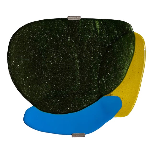 Handcrafted Glass Wall Light by Olga Meyzinger For Sale