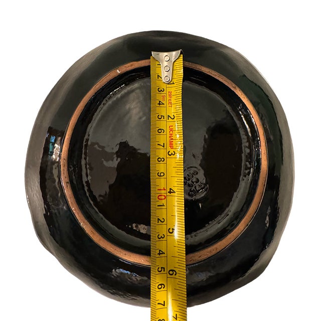 Vintage Italian Taste Setter Sigma Hand-Painted Tiger Face Ceramic Bowl/Sculptural Dish For Sale - Image 9 of 10