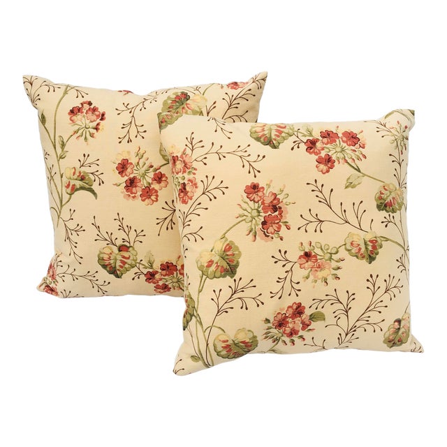 George Smith Fabrics Grayswood Linen Pillows A Pair Chairish