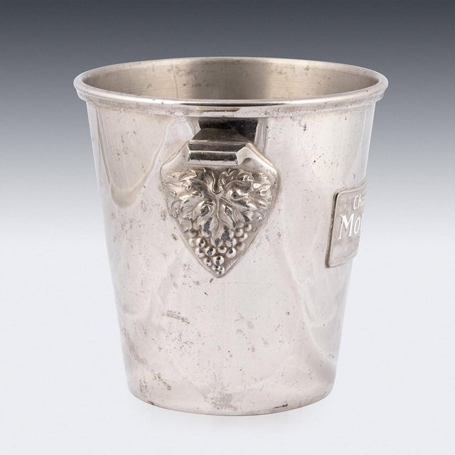 Vintage French Silver Plated Morlant Reims Champagne Cooler, 1930 For Sale - Image 6 of 10