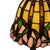 Tiffany Style Table Lamp with Stained Glass Shade and Decorative Base, 1980s For Sale - Image 3 of 6