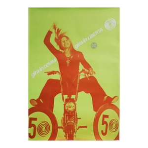 1970's Italian Scooter Advertisement, Demm 50, "Gira in Liberta" (Ride in Freedom)