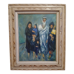 1960s [Judaica Oil Painting] [Israeli Artist Itamar Siani]