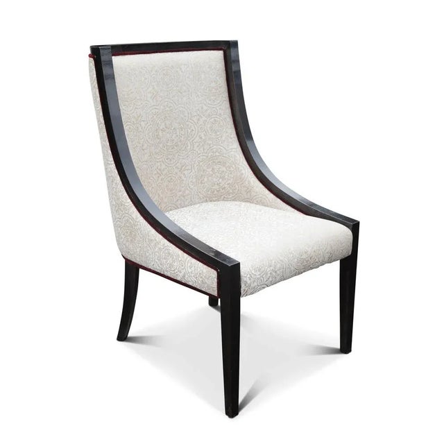 Empire Revival Gondola Dining Chair with Ebonised Frame For Sale - Image 10 of 10