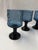 Lenox Impromptu dark blue in the Crinkle pattern. Wine/water goblets. Have a very sturdy thick stem. Bottom is etched Lenox