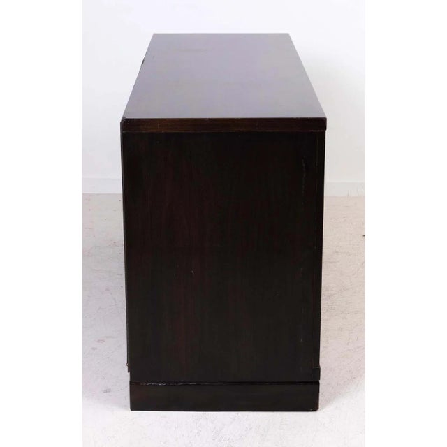 Modernage Six-Drawer Walnut and Rosewood Dresser in the Manner of James Mont For Sale - Image 4 of 10