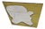 Mirror with Shaped Yellow Decoration, 1990s For Sale