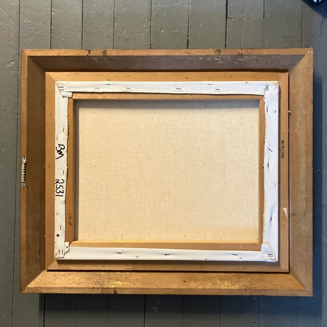 1960’s Original California Lee Reynolds’s Abstract Still Life Painting Original Frame For Sale - Image 4 of 5