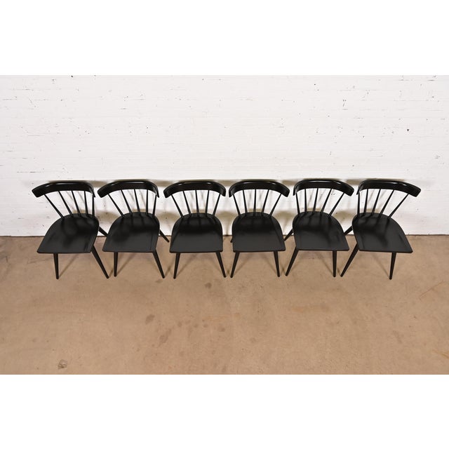 Paul McCobb Planner Group Mid-Century Modern Spindle Back Dining Chairs, Set of Six For Sale In South Bend - Image 6 of 14