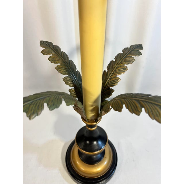 Hollywood Regency Vintage Hollywood Regency Acanthus Leaf Candlestick Table Lamp by Sarried For Sale - Image 3 of 10