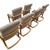 Tan Vintage 70s MCM Style Bentwood Cantilever Upholstered Dining Chairs Set of 6 For Sale - Image 8 of 18