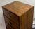 Vintage Campaign-Style Six-Drawer Lingerie Chest With Brass Accents For Sale - Image 10 of 12