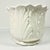 1970s Vintage Hollywood Regency Boho Chic Trompe L’Oeil Style Ceramic White Tulip Planter. For Sale - Image 12 of 16