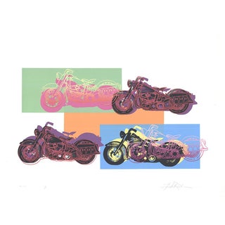 Friedbert Renbaum-Harley x 4-1994 Serigraph-SIGNED For Sale