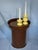 Rl 05 maxi candleholder in butter glossy varnished aluminum by caspal dimensions: ø 9 x h 14 cm. Materials: varnished...