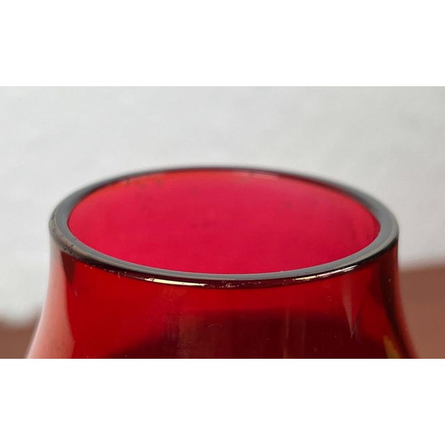 Mid-Century Modern German Glass Vase from Alfred Taube, 1960s For Sale - Image 5 of 13