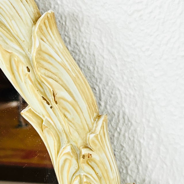 Full Length 1970s Palladio Carved Palm Leaf Arch Mirror For Sale - Image 13 of 14