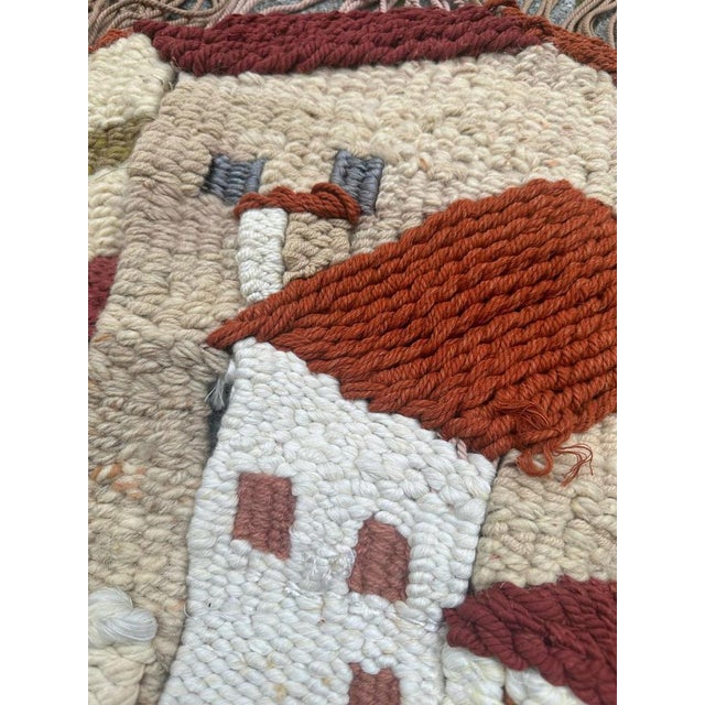Textile Mid-Century Brutalist Macrame Tapestry, 1950s For Sale - Image 7 of 18