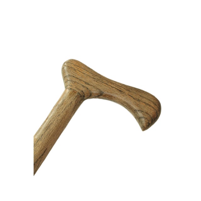 English English Carved Oak Cane/Walking Stick For Sale - Image 3 of 3