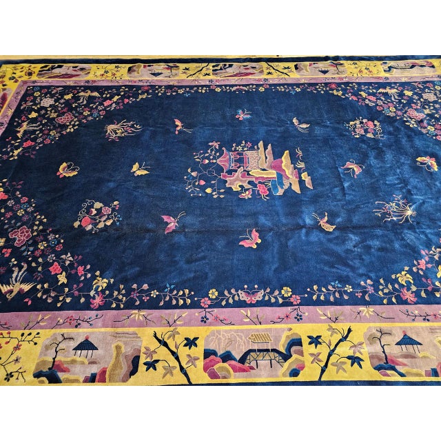 Textile Early 20th Century Chinese Art Deco Nichols For Sale - Image 7 of 18