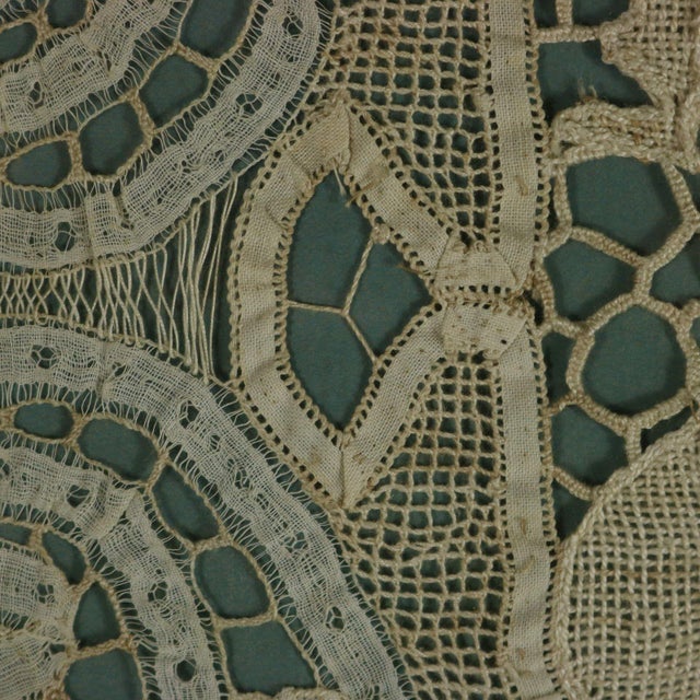 Circa 1700 Lace Embroidered Picture For Sale - Image 6 of 12
