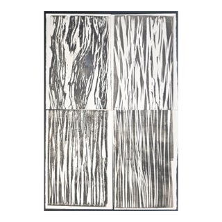 In the Weeds Original Prints 4.5*6 Art by Carrie Bergey - Black White- Set of 4 For Sale