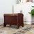 19th Century Wood and Waxed Canvas Shoe Shine Stool With Storage For Sale - Image 9 of 16
