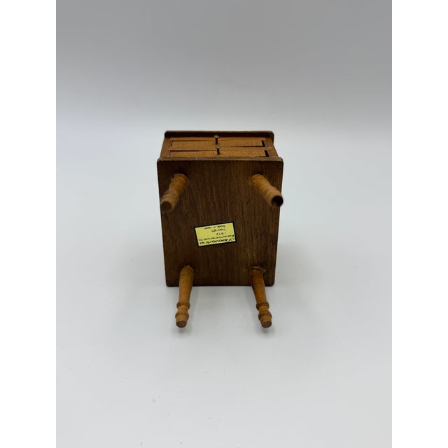 Wood Vintage Reevesline Miniature Bedroom Furniture Set, 1:12 Scale, Made in Japan, 1972 For Sale - Image 7 of 8