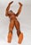 1950 Morilla Maniquette Japan Large Carved Wood Articulated Mannequin Figure For Sale - Image 12 of 15