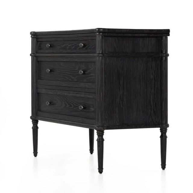 Four Hands Toulouse Chest, Distressed Black For Sale In Austin - Image 6 of 12