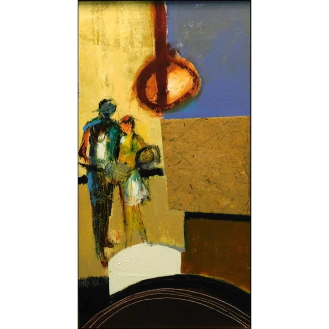 Impressionist "Spirit Series VII" Contemporary Abstract Figurative Oil Painting by Helen Zarin, Framed For Sale - Image 3 of 4