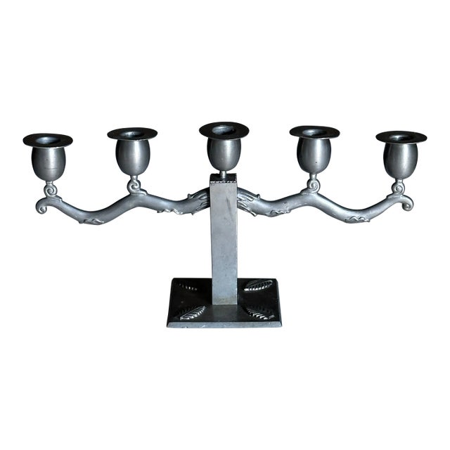 1930s Candelabra by Björn Trägårdh for Svenskt Tenn in Pewter For Sale